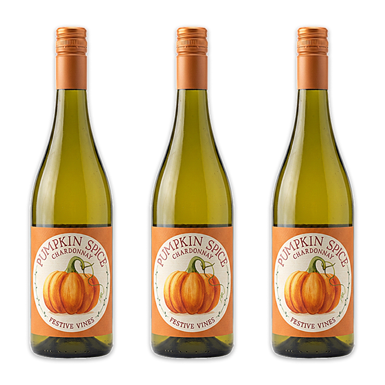 Festive Vines Pumpkin Spice Chardonnay 3-Pack