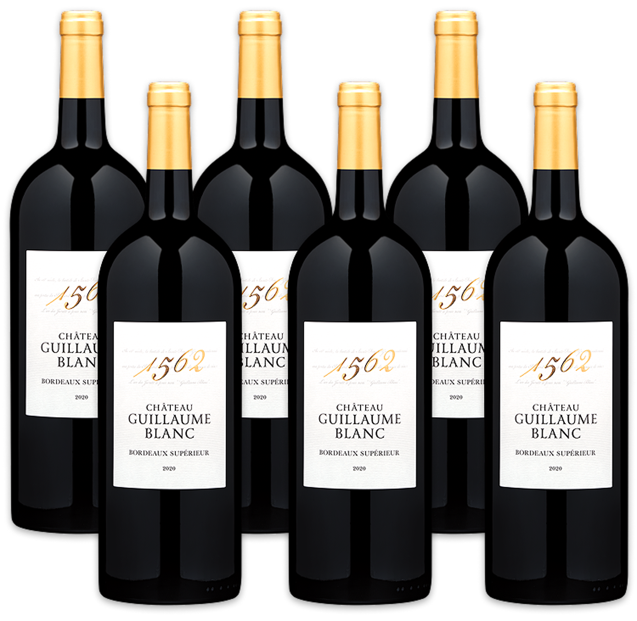 2020 Château Guillaume Blanc 1562 Bordeaux Supérieur 1.5L 6-Pack