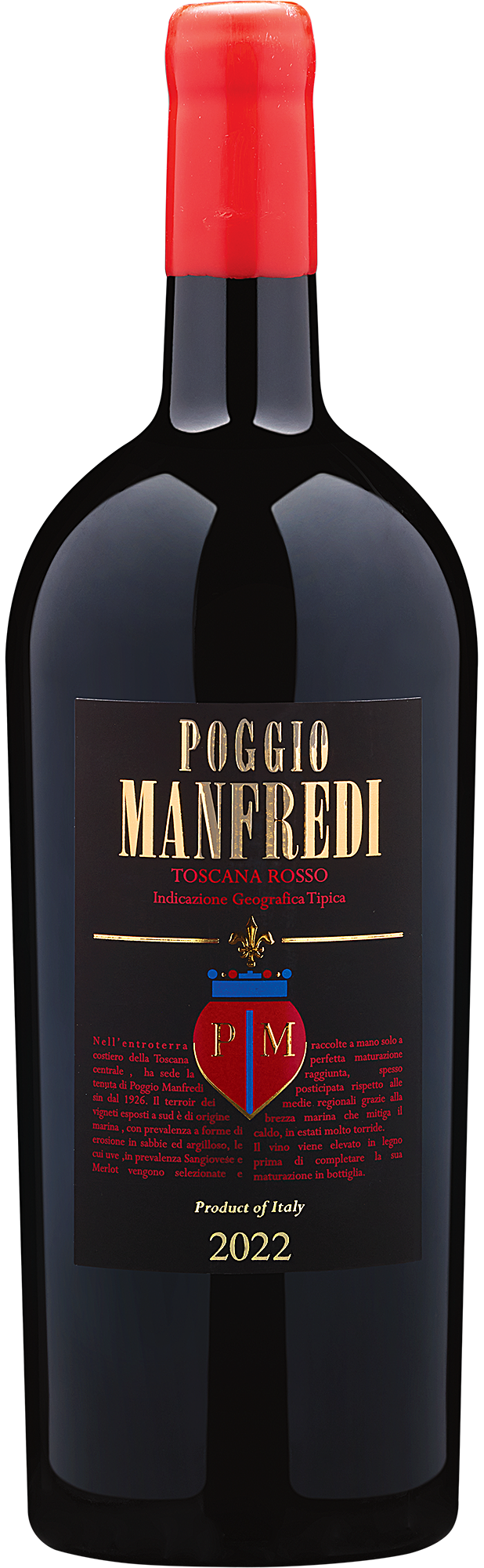 2022 Poggio Manfredi Toscana Rosso I.G.T. 1.5L