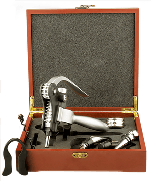 Connoisseur’s Deluxe 7-Piece Lever Pull - Cherry Wood Box Set