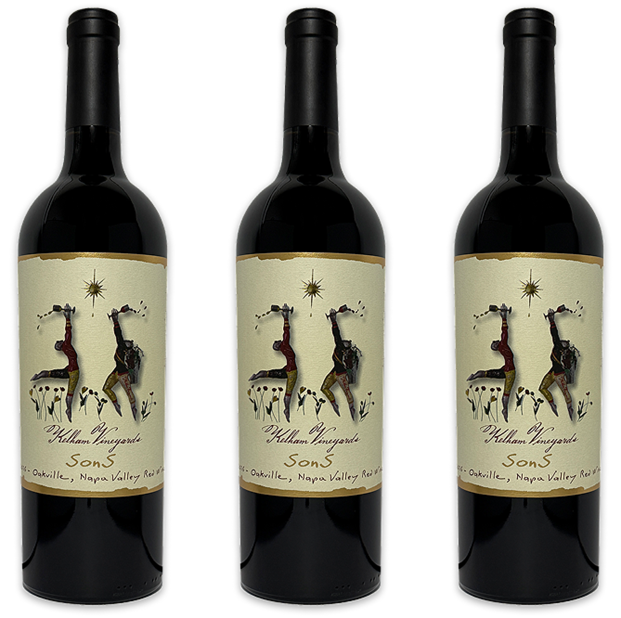 Kelham Sons Red Wine Blend Oakville AVA Napa California 2016 3-Pack
