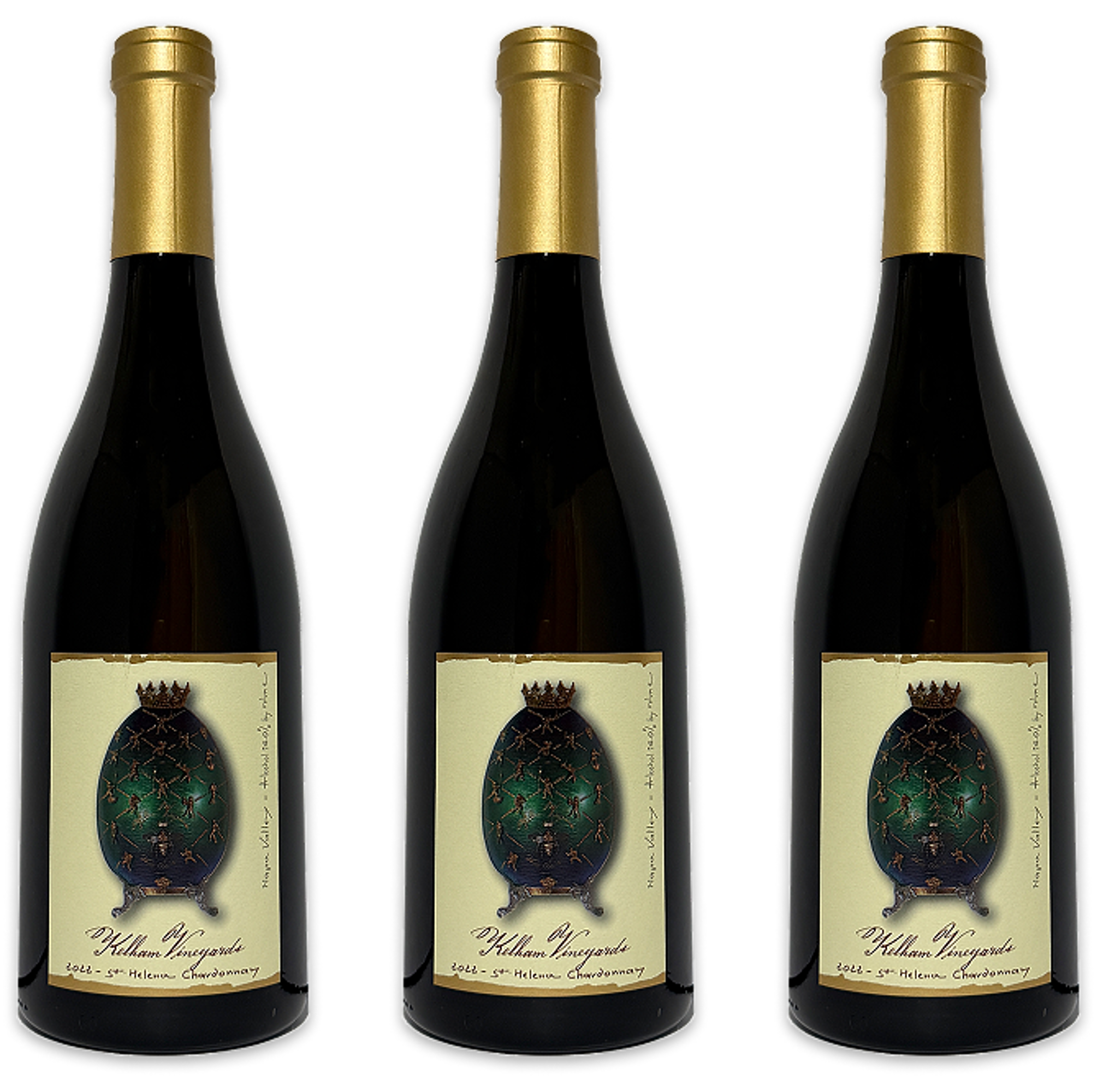 Kelham Chardonnay St. Helena Napa California 2022 3-Pack