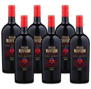 2022 Poggio Manfredi Toscana Rosso I.G.T. 1.5L 6-Pack