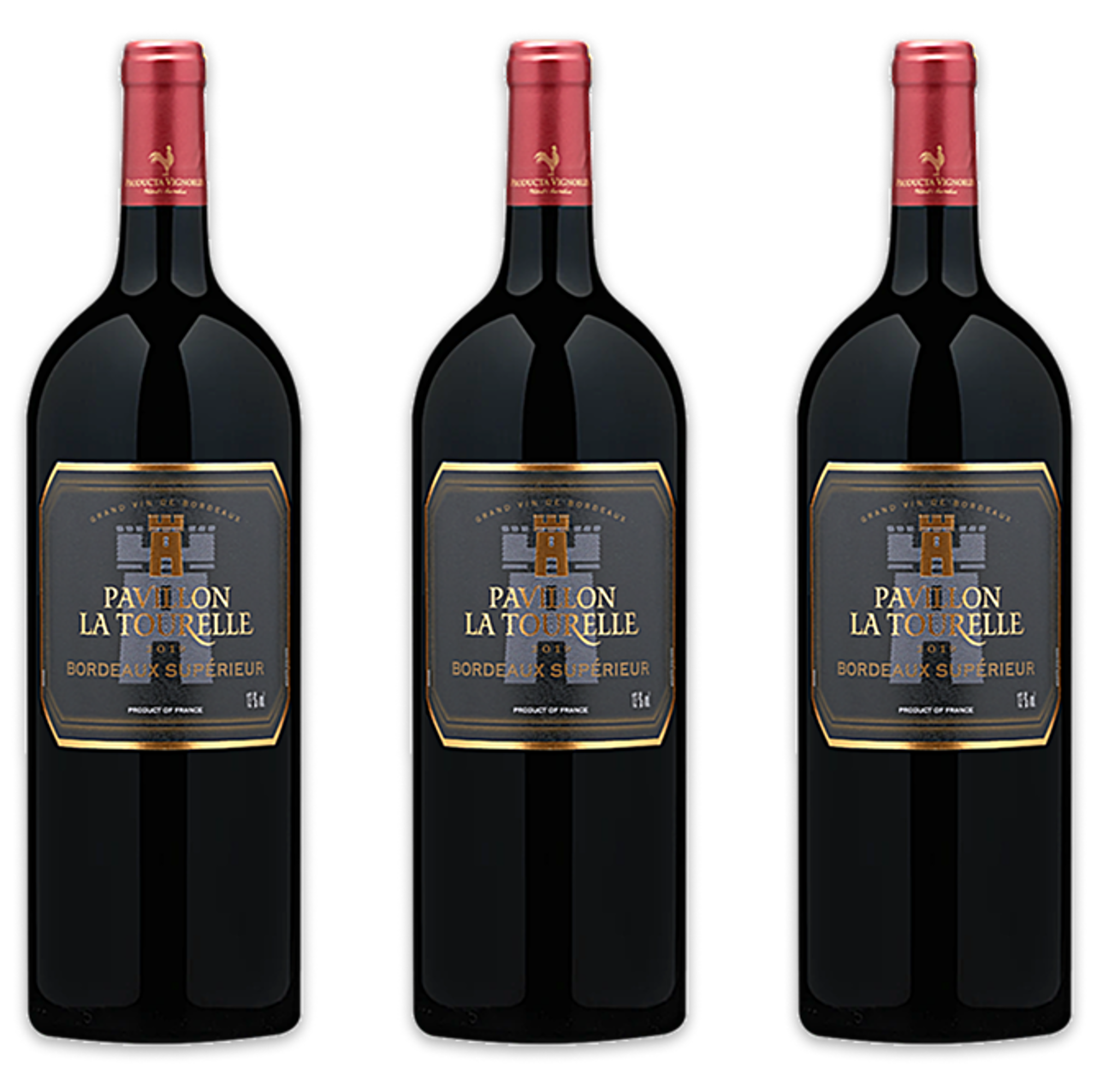 2019 Pavillon La Tourelle Bordeaux Supérieur Rouge Magnum 3-Pack