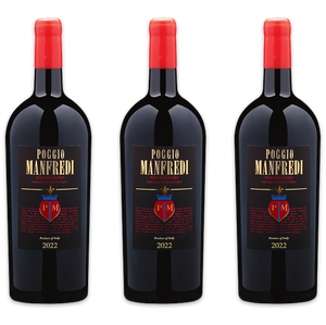 2022 Poggio Manfredi Toscana Rosso I.G.T. 1.5L 3-Pack