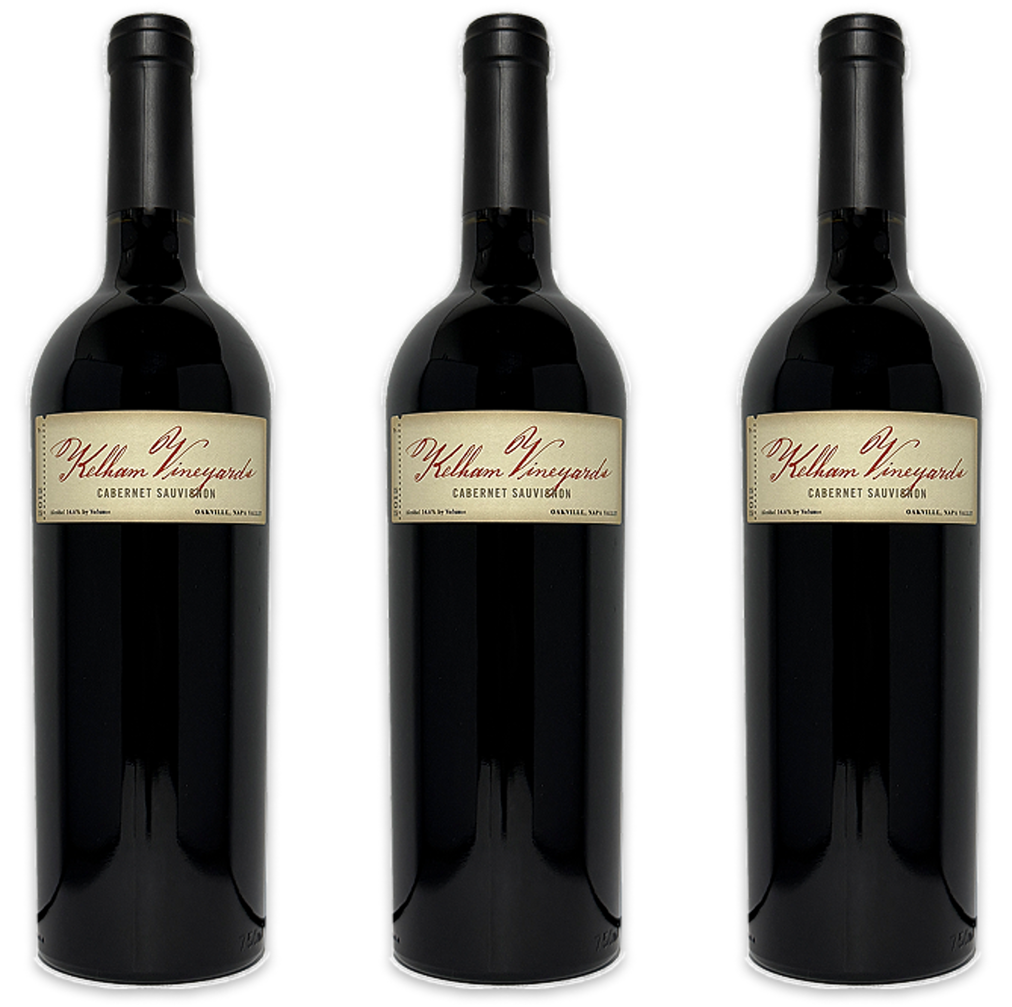 Kelham Cabernet Sauvignon Oakville AVA Napa California 2012 3-Pack