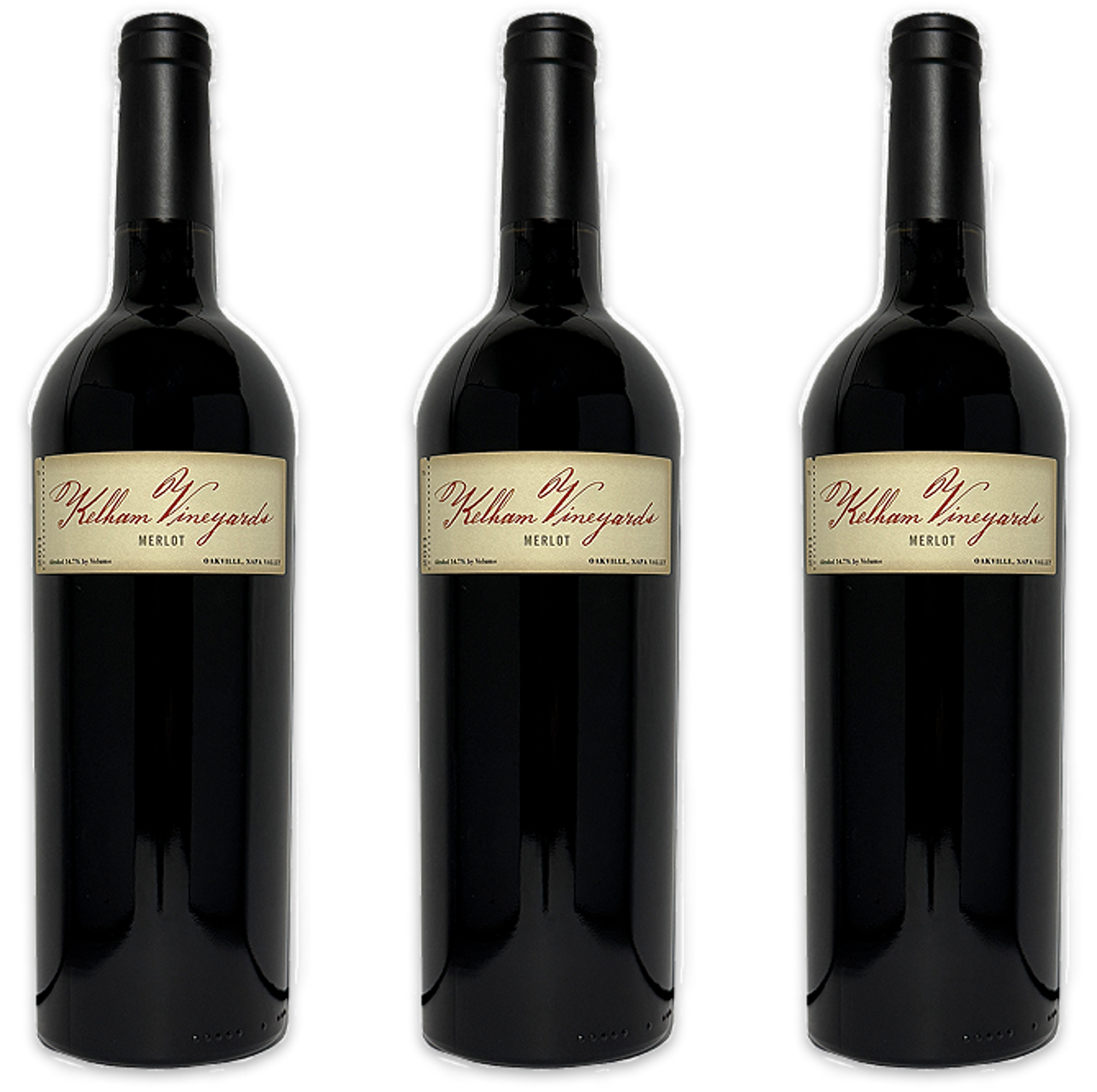 Kelham Merlot Oakville AVA Napa California 2011 3-Pack