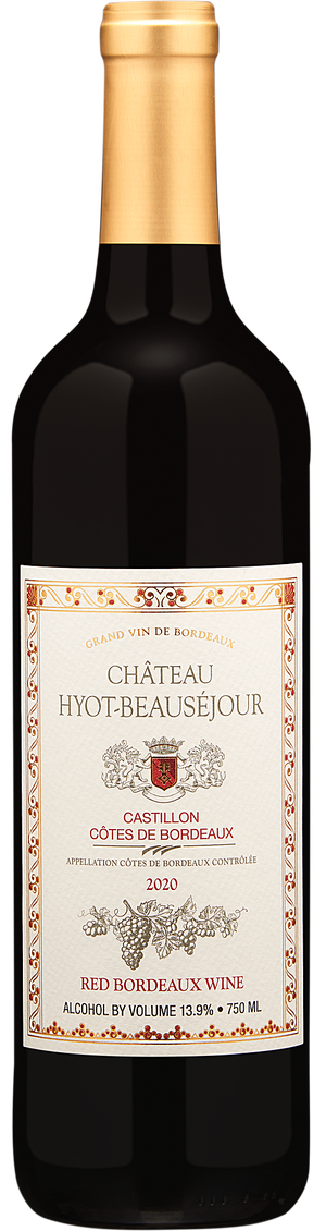 2020 Château Hyot-Beausejour Castillon Côtes du Bordeaux Rouge