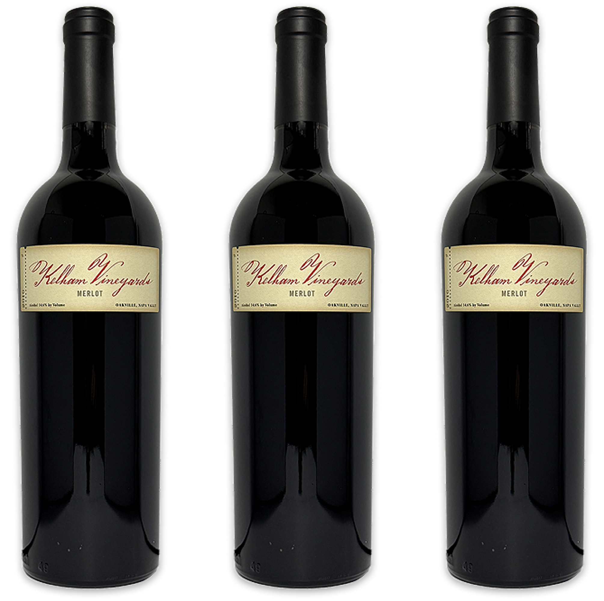 Kelham Merlot Oakville AVA Napa California 2019 3-Pack