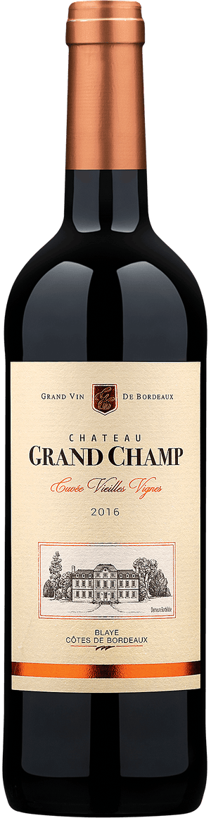 2016 Château Grand Champ Blaye Côtes de Bordeaux Cuvée Vieilles Vignes