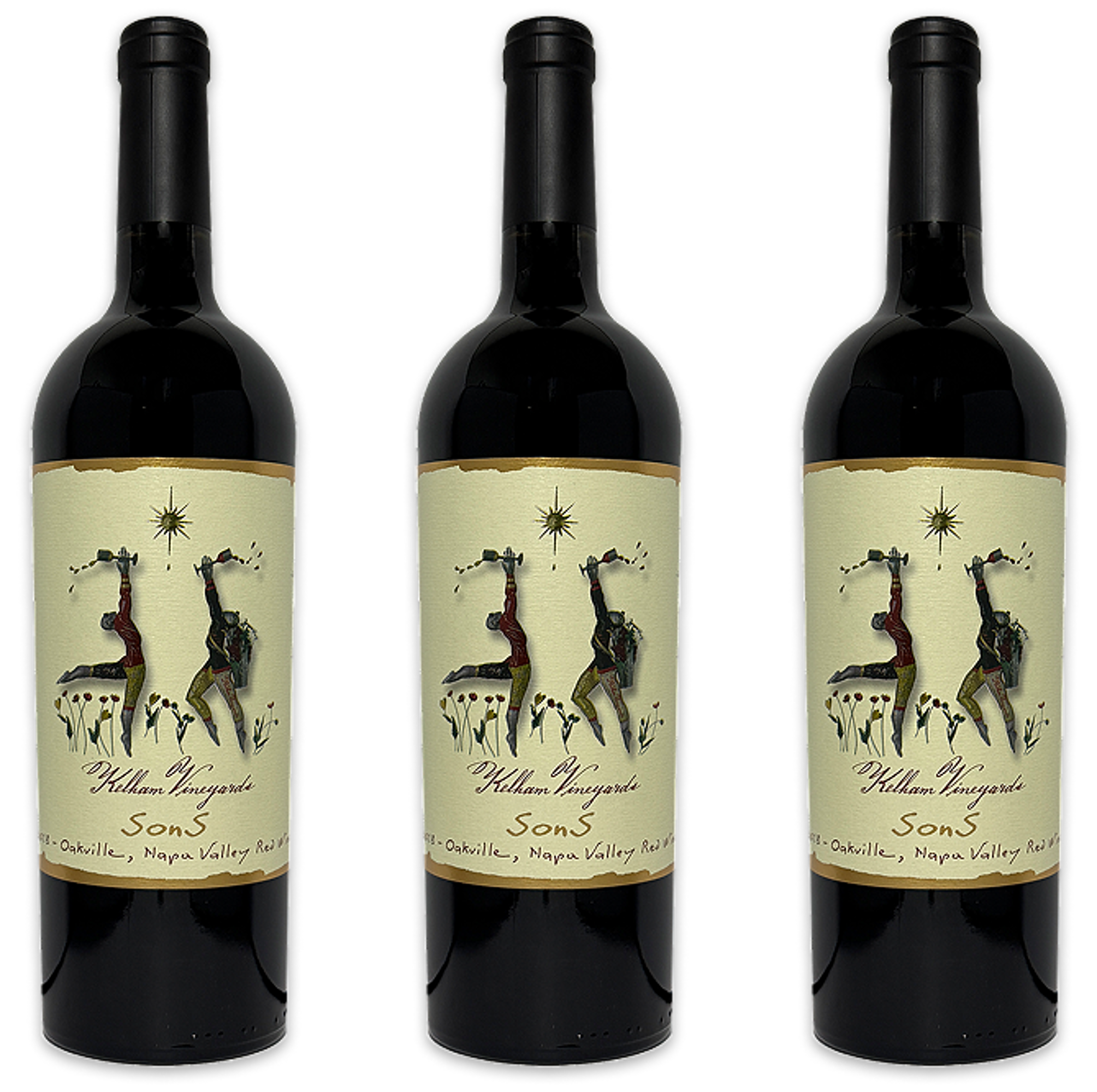 Kelham Sons Red Wine Blend Oakville AVA Napa California 2018 3-Pack